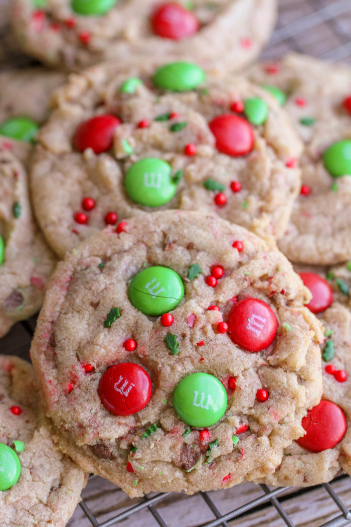 Christmas M&amp;M Cookies
 FAVORITE Christmas Cookies recipe