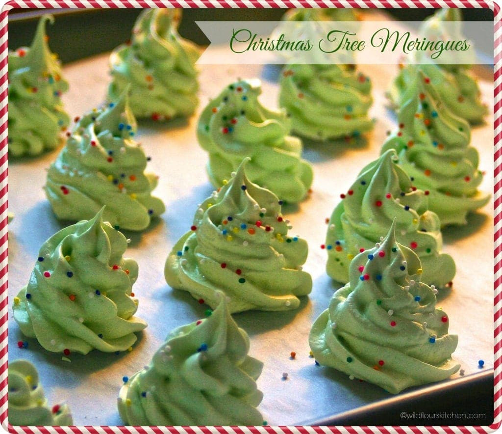 Christmas Meringue Cookies
 Christmas Tree Meringues Wildflour s Cottage Kitchen