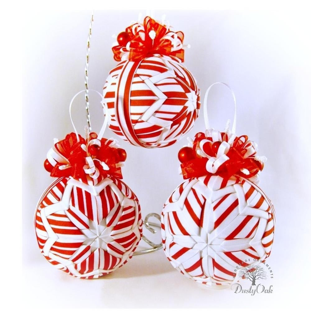 Christmas Mint Candy
 candy cane stripes peppermint Christmas ornaments by DustyOak