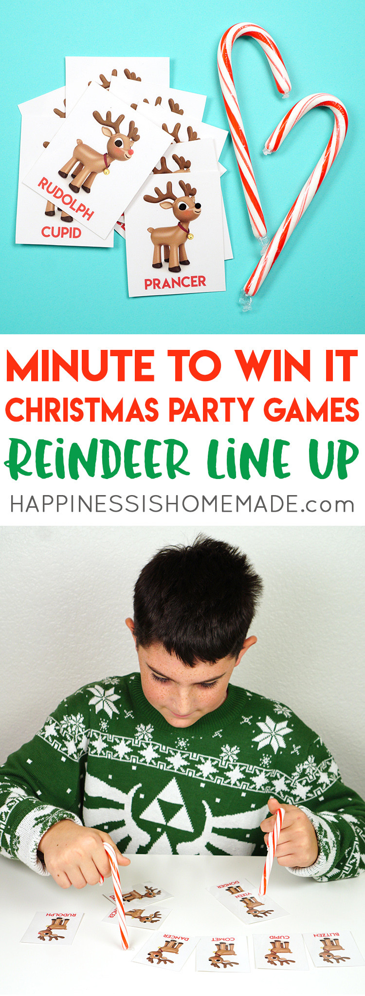 Christmas Minute To Win It Games Candy Cane
 Minute to Win It Christmas Games for All Ages Happiness
