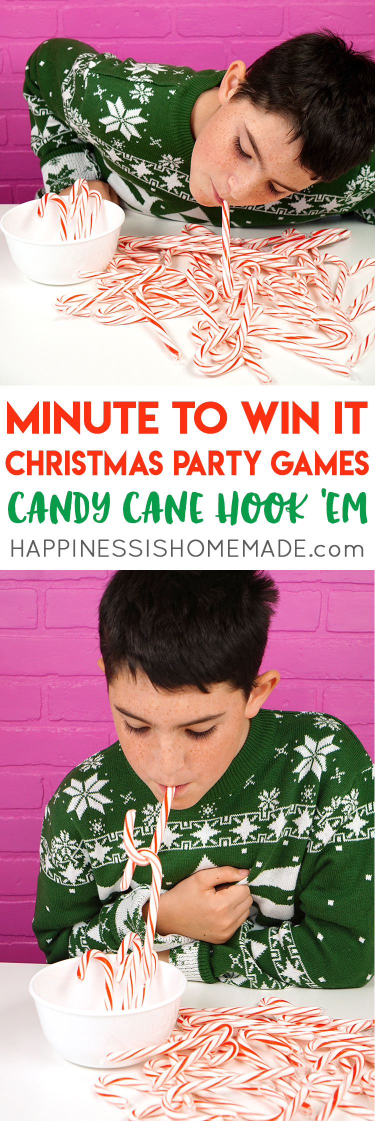 Christmas Minute To Win It Games Candy Cane
 Minute to Win It Christmas Games for All Ages Happiness