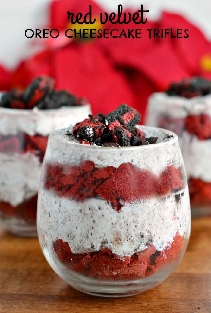 Christmas Oreo Desserts
 Red Velvet OREO Cheesecake Trifles Recipe for Christmas