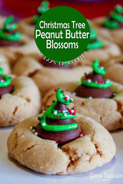 Christmas Peanut Butter Cookies
 Christmas Tree Peanut Butter Blossoms Recipe
