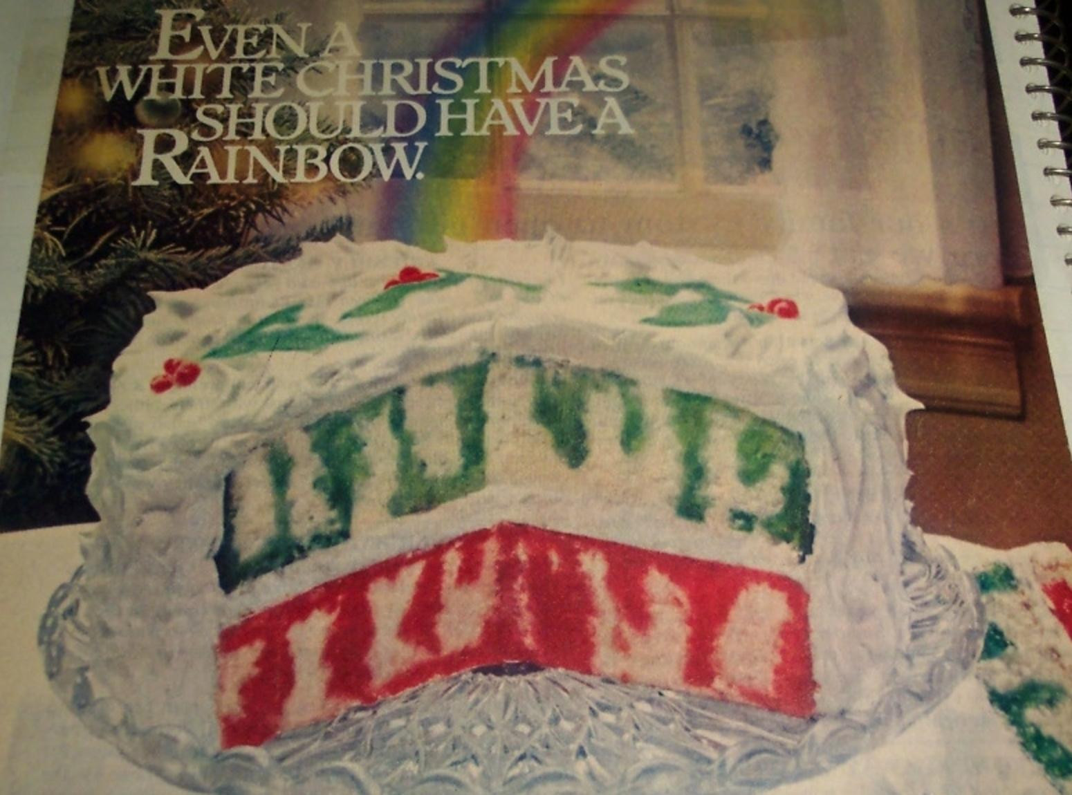 Christmas Poke Cake
 CHRISTMAS RAINBOW JELL O POKE CAKE 1980 Recipe 1980