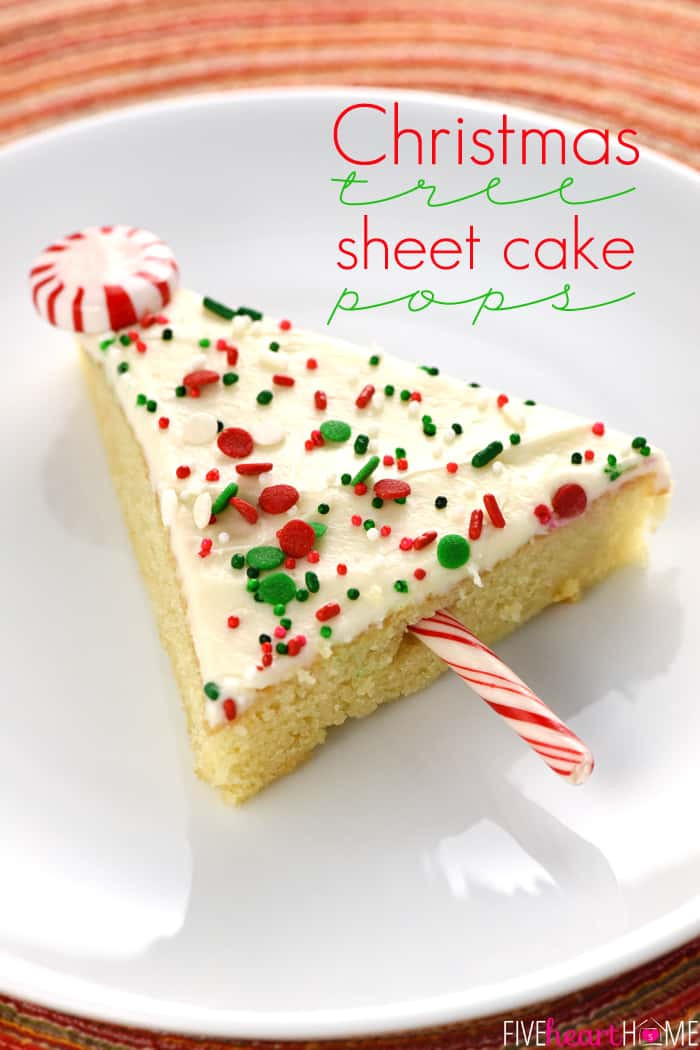 Christmas Sheet Cake
 Christmas Tree Sheet Cake Pops