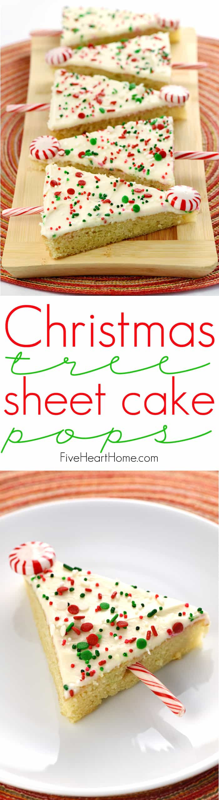 Christmas Sheet Cake
 Christmas Tree Sheet Cake Pops tender vanilla sheet cake