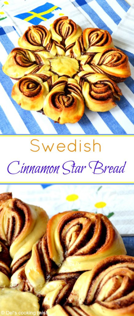 Christmas Star Twisted Bread
 Swedish Cinnamon Star Bread like a cinnamon bun — Del s