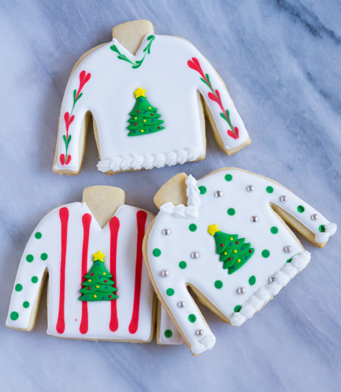 Christmas Sweater Cookies
 Easy Ugly Christmas Sweater Cookies Bake at 350°