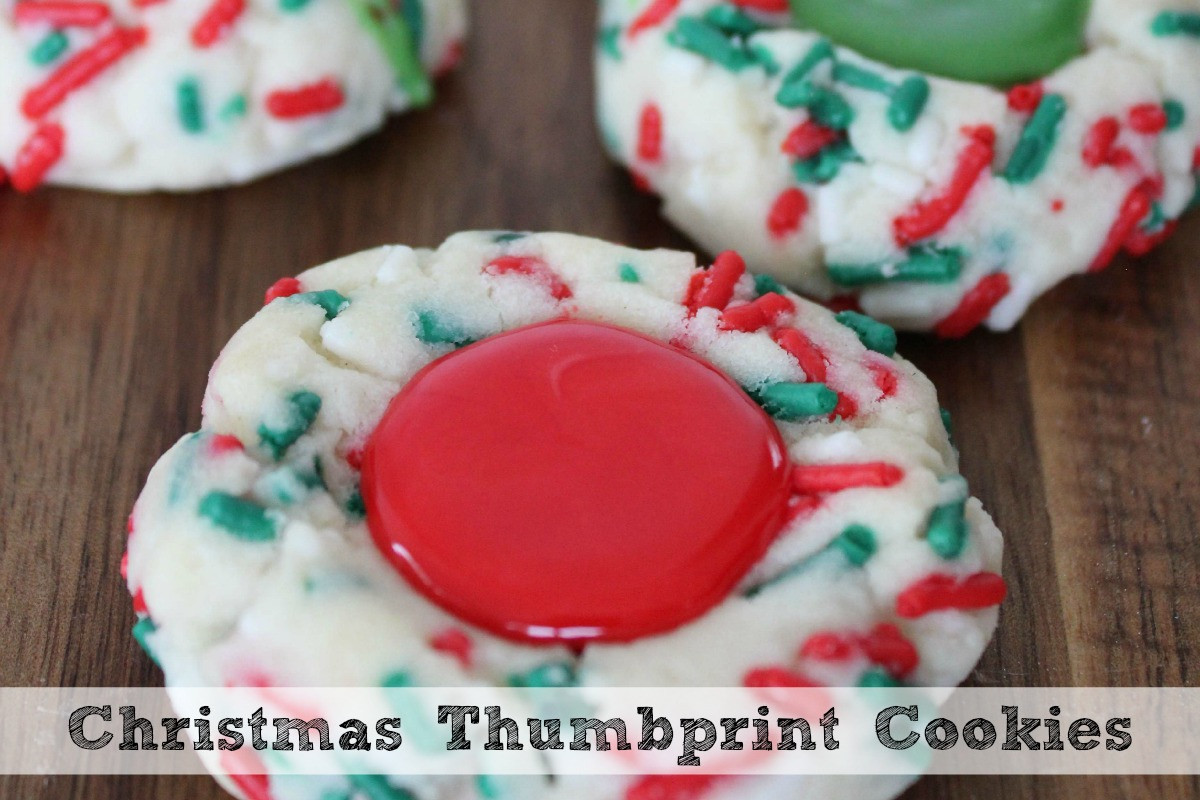 Christmas Thumbprint Cookies
 Easy Christmas Thumbprint Cookies