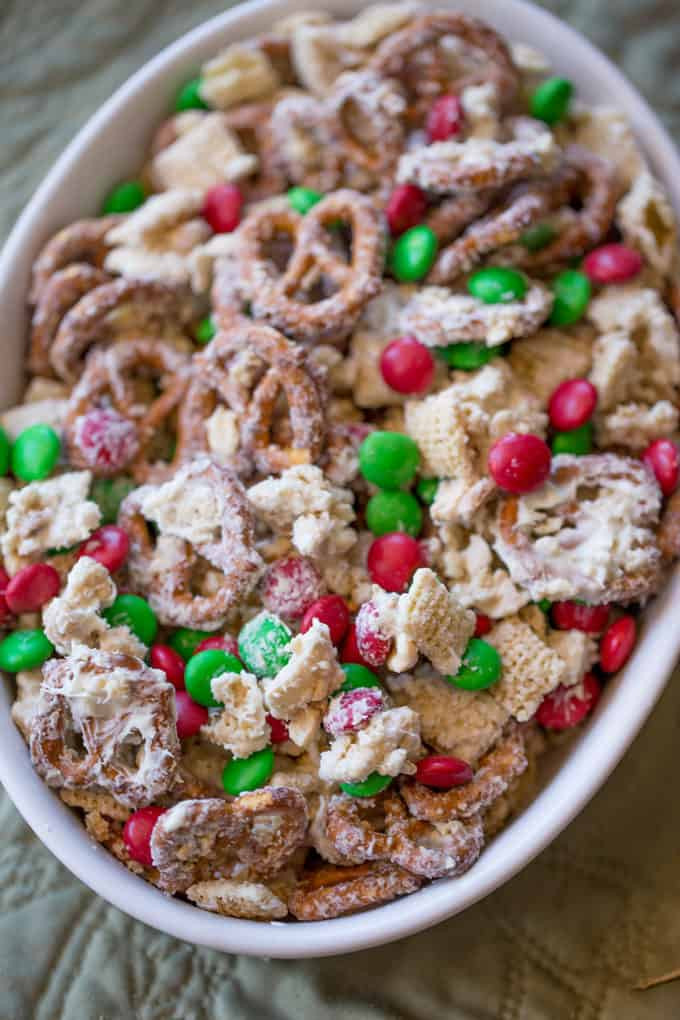 Christmas Trash Candy
 Christmas White Chocolate Trash Snack Mix Dinner then