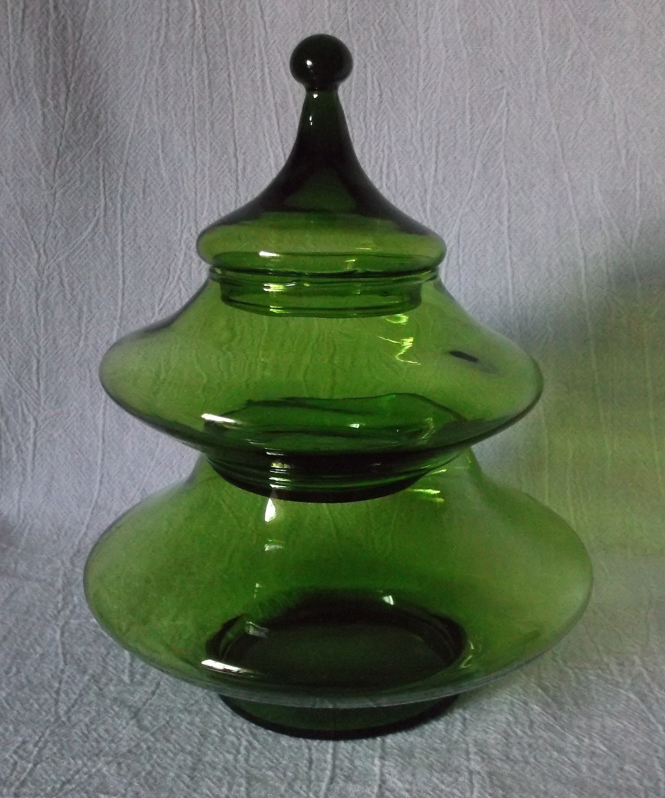 Christmas Tree Candy Jars
 Empoli GREEN Candy Jar Stacking Christmas Tree Italy Mid