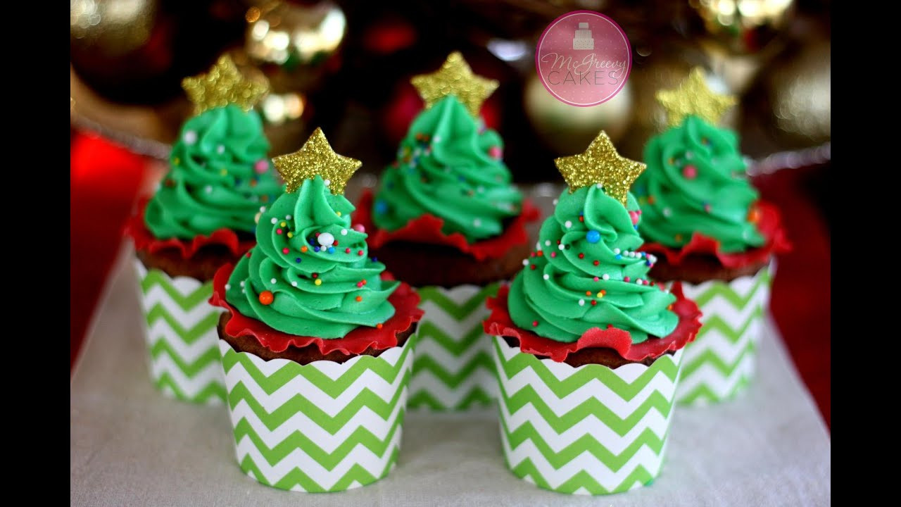 Christmas Tree Cupcakes
 How to Make EASY Christmas Tree Cupcakes