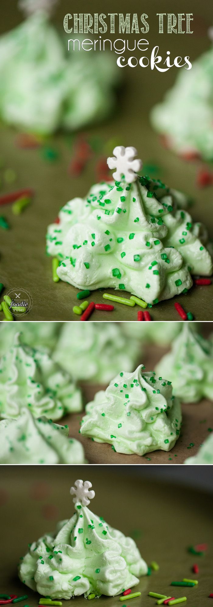 Christmas Tree Meringue Cookies
 Best 25 Christmas sweets ideas on Pinterest