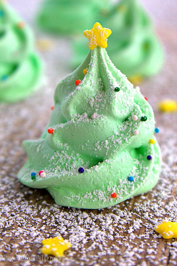 Christmas Tree Meringue Cookies
 Christmas Tree Meringue Cookies fun and festive meringue