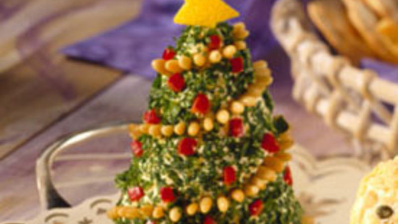 Christmas Tree Shaped Appetizers
 Appetizer Cheese Trees Recipe BettyCrocker