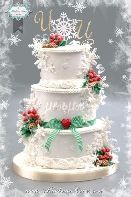 Christmas Wedding Cakes
 Christmas Wedding Cake cake by MLADMAN CakesDecor