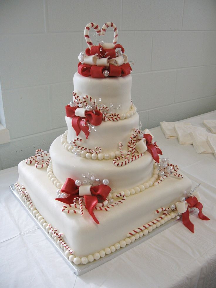 Christmas Wedding Cakes
 Best 25 Christmas wedding cakes ideas on Pinterest