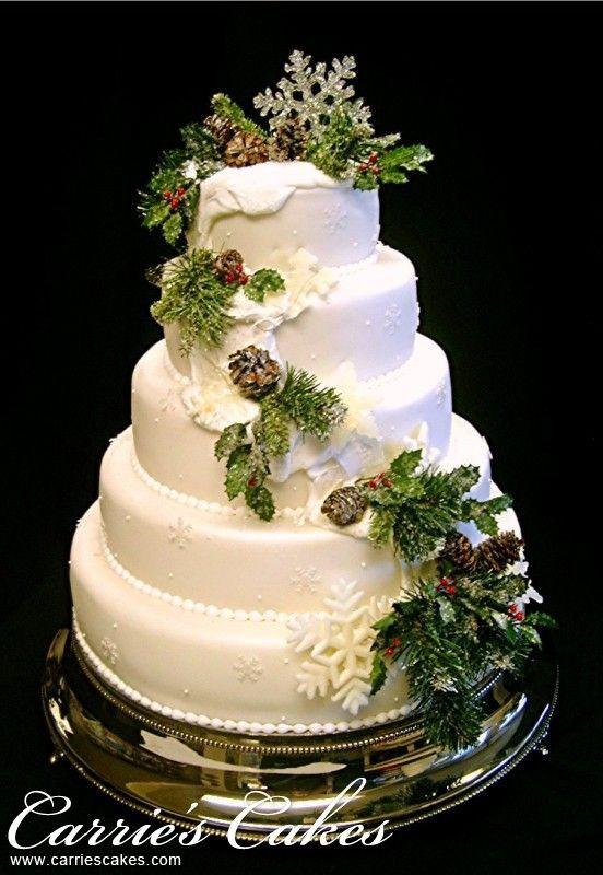 Christmas Wedding Cakes
 Best 25 Christmas wedding cakes ideas on Pinterest