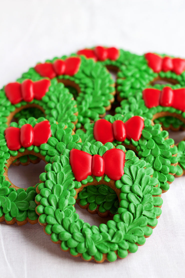 Christmas Wreath Cookies
 The Bearfoot Baker