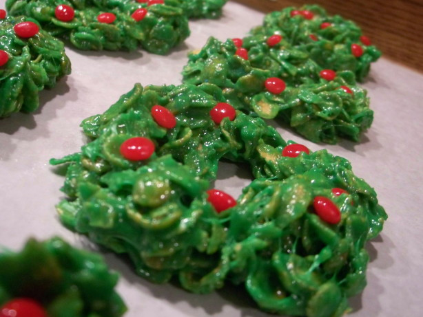 Christmas Wreath Cookies
 Christmas Cornflake Wreath Cookies Recipe Food