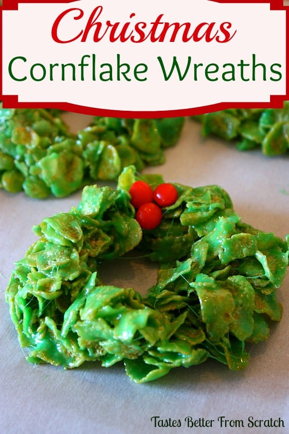Christmas Wreath Cookies
 Christmas Cornflake Wreaths