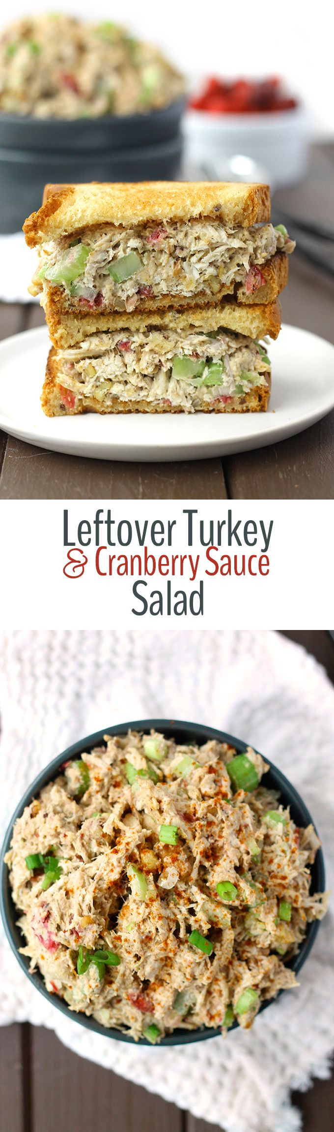 Cold Salads For Thanksgiving
 Leftover Turkey and Cranberry Sauce Salad