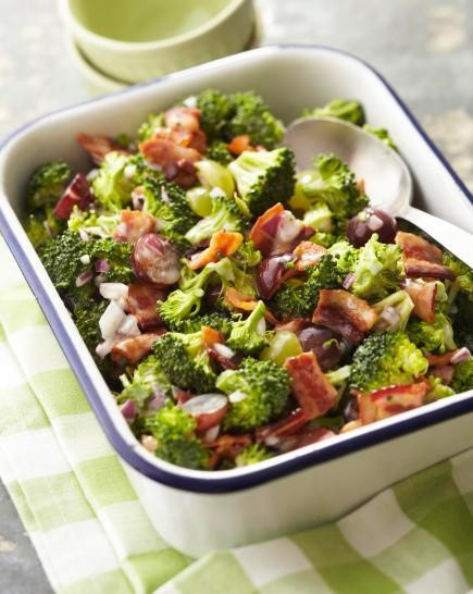 Cold Side Dishes For Thanksgiving
 Broccoli grape salad Potluck recipes and Grape salad on