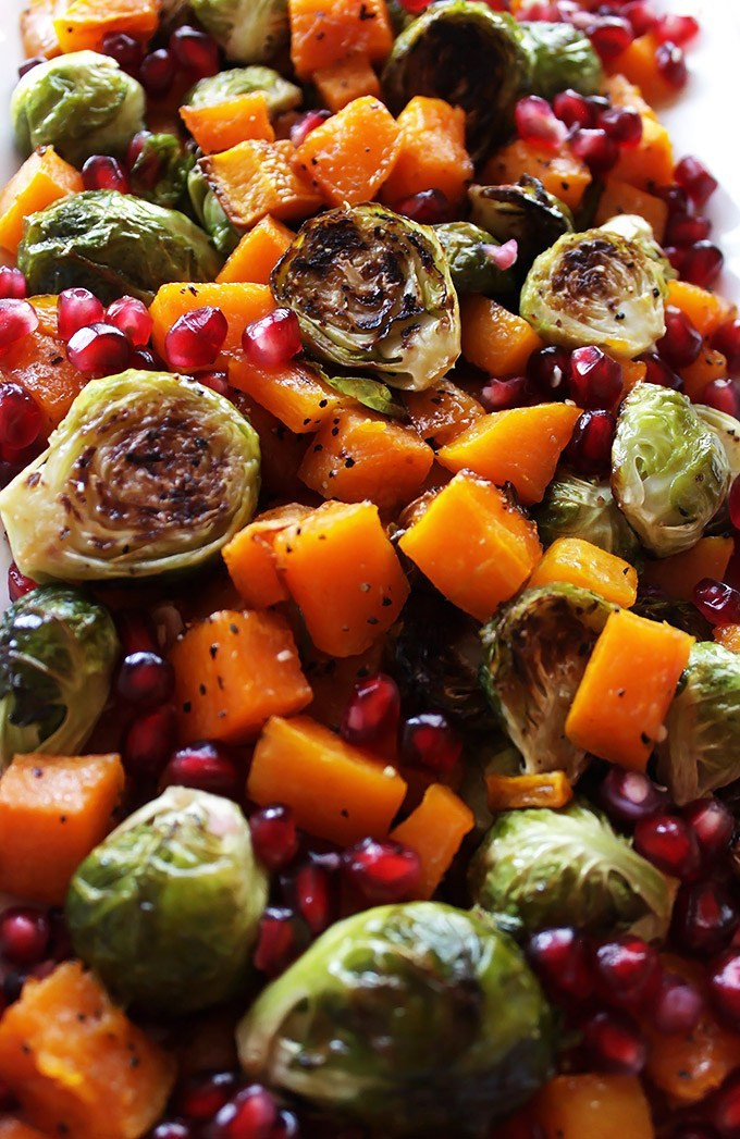Cold Side Dishes For Thanksgiving
 Roasted Butternut Squash and Brussels Sprouts with
