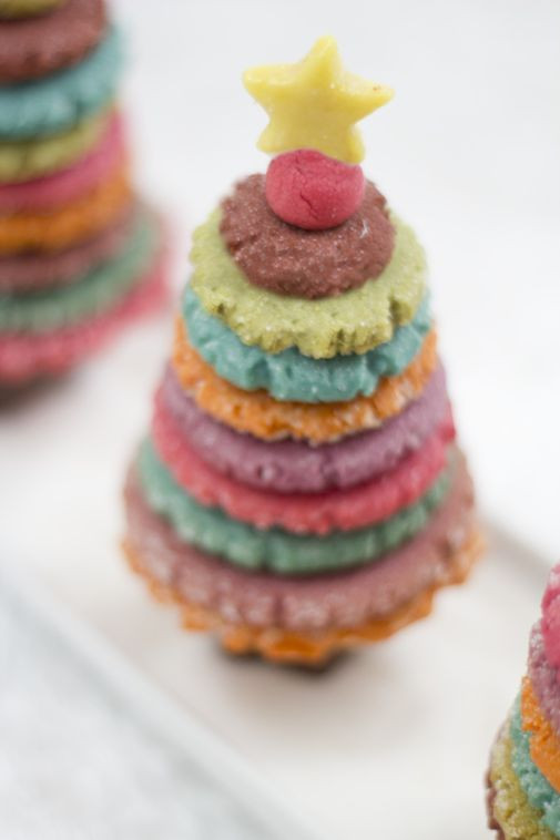 Colorful Christmas Cookies
 Project Denneler Edible Colorful Christmas Tree Cookies