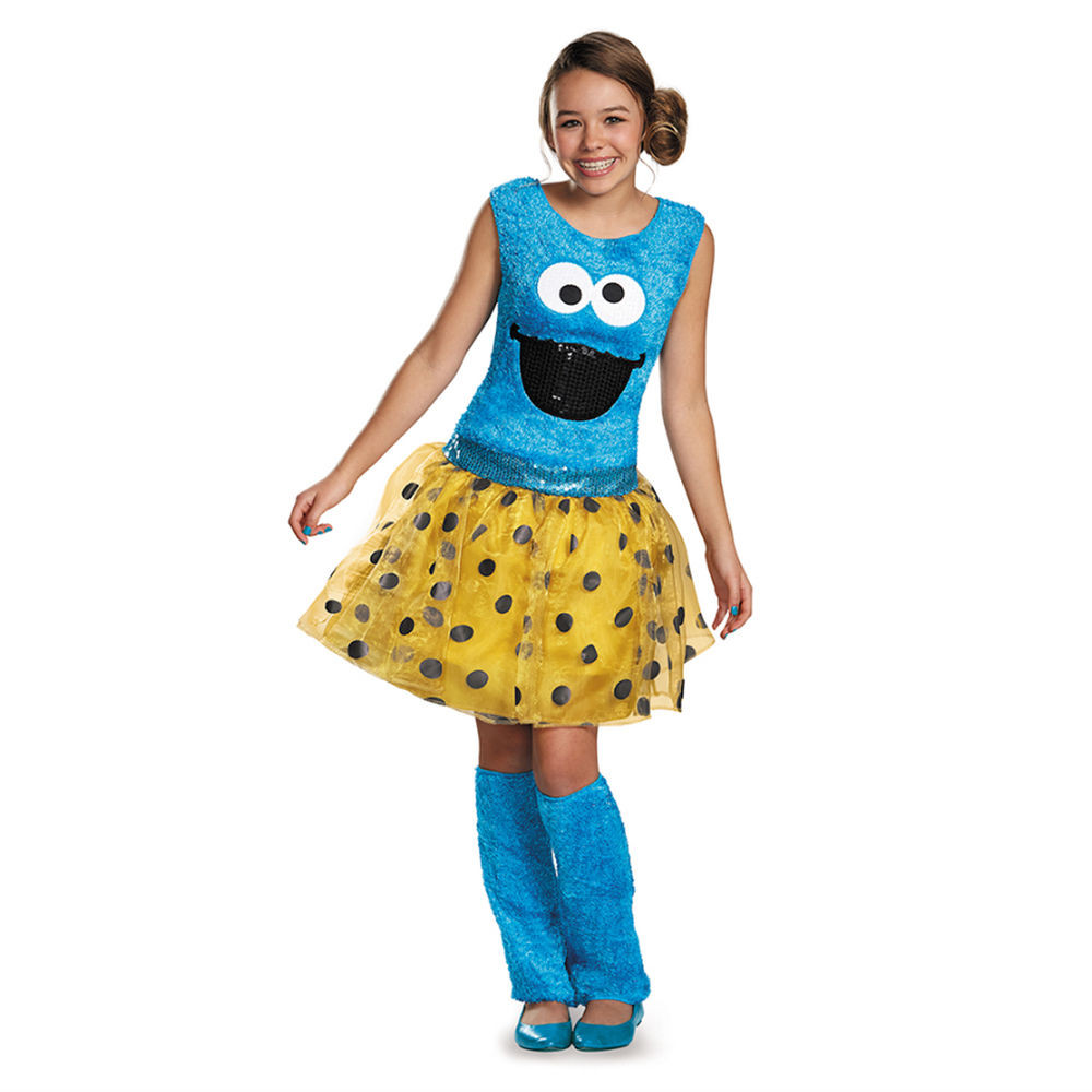 Cookies Halloween Costumes
 Sesame Street Cookie Monster Deluxe Tween Child Costume