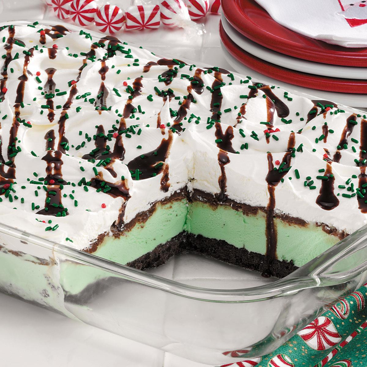 Cool Christmas Desserts
 Festive Mint Cream Dessert Recipe