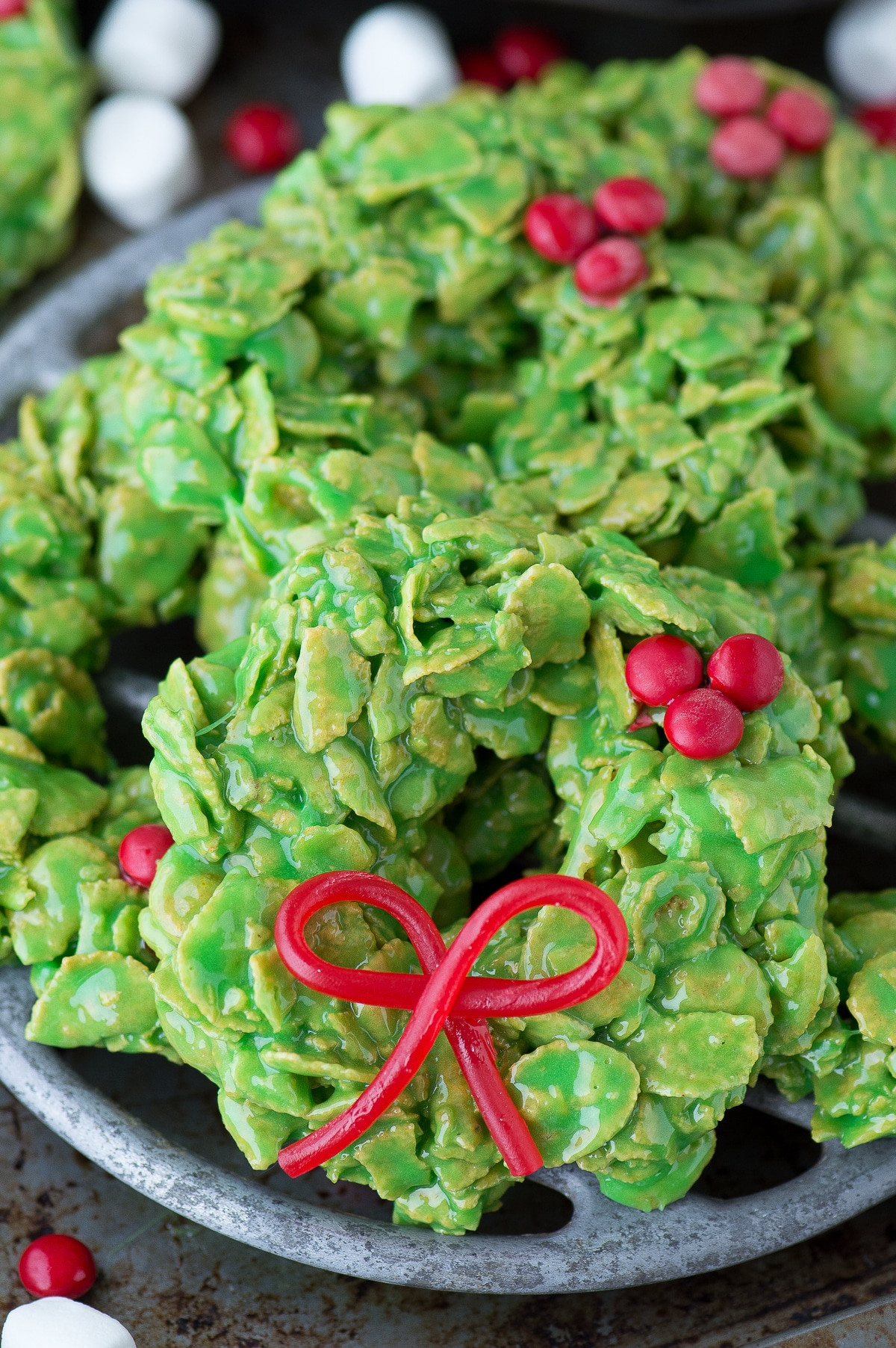 Cornflake Christmas Wreath Cookies With Corn Syrup
 Christmas Wreath Cookies