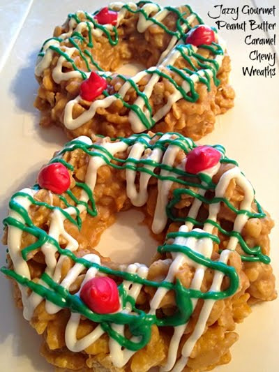 Cornflake Christmas Wreath Cookies With Corn Syrup
 Peanut Butter Caramel Christmas Cornflake Wreath Cookies