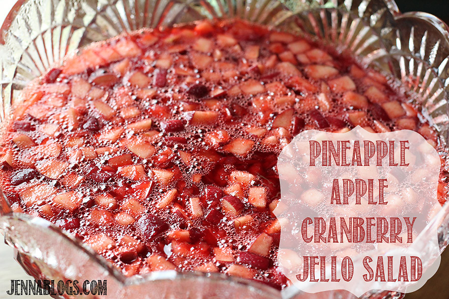 Cranberry Jello Salad Recipes Thanksgiving
 Jenna Blogs Pineapple Apple Cranberry Jello Salad