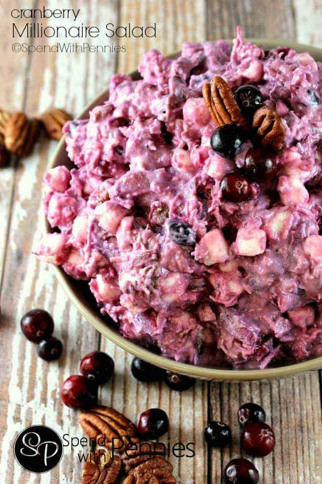 Cranberry Salad Recipes For Thanksgiving
 Millionaire Cranberry Salad Spend With Pennies