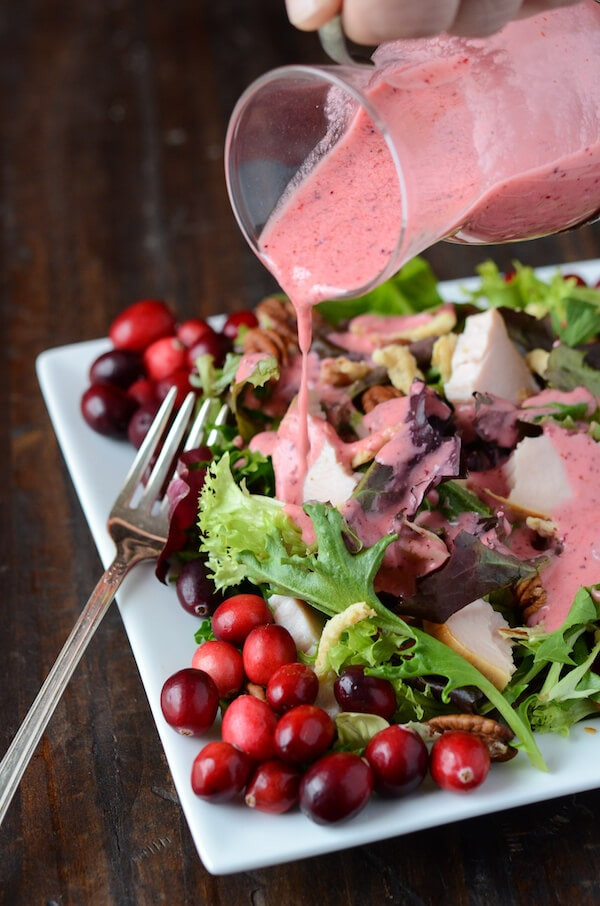 Cranberry Salad Recipes For Thanksgiving
 Turkey Salad with Cranberry Vinaigrette