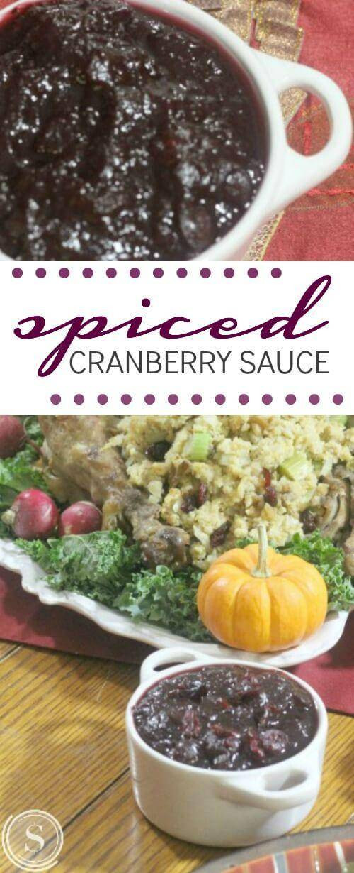 Cranberry Sauce Thanksgiving Side Dishes
 Spiced Cranberry Sauce Recipe