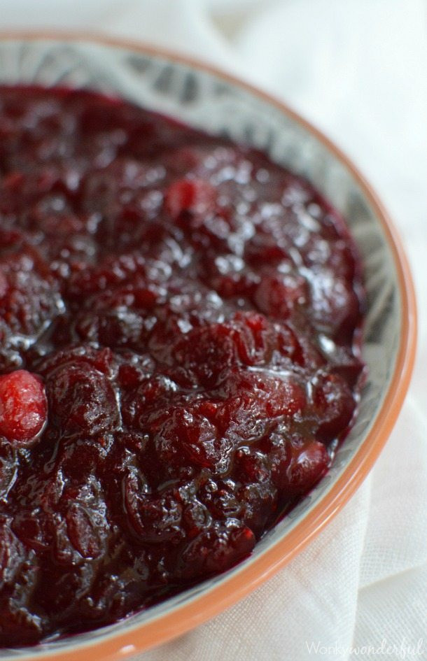 Cranberry Sauce Thanksgiving Side Dishes
 Thanksgiving Cranberry Sauce Recipe WonkyWonderful