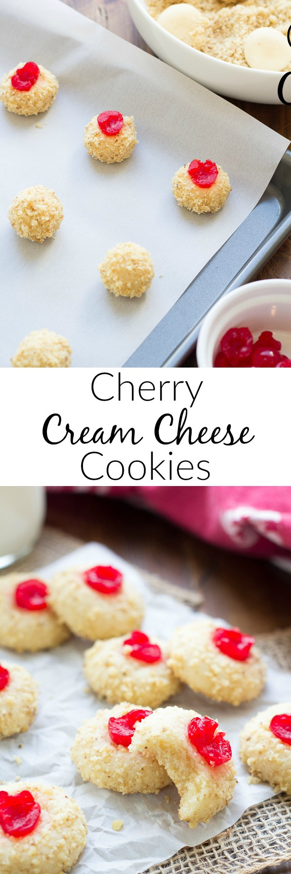 Cream Cheese Christmas Cookies
 Cherry Cream Cheese Cookies Kristine s Kitchen