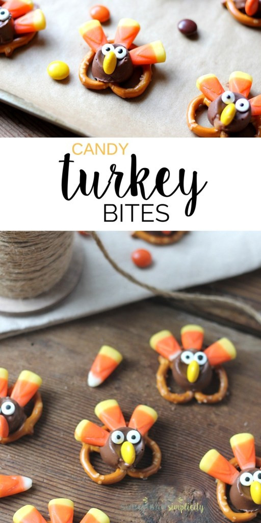Creative Thanksgiving Desserts
 Adorable Candy Pretzel Turkey Bites