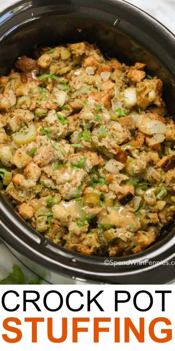 Crock Pot Side Dishes For Thanksgiving
 Crock Pot Stuffing Spend With Pennies