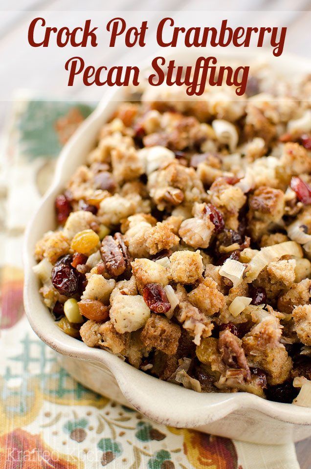 Crock Pot Side Dishes For Thanksgiving
 Crock Pot Cranberry Pecan Stuffing Page 2 of 2