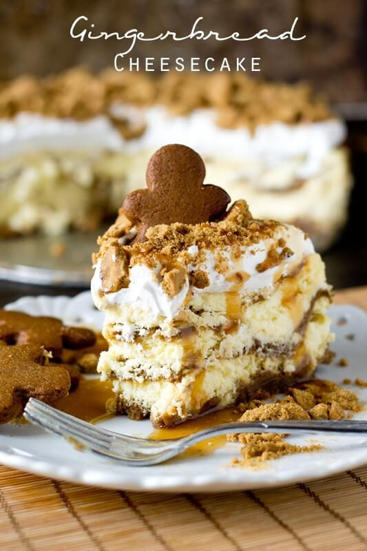Decadent Christmas Desserts
 Gingerbread Cheesecake Recipe Baked Cheesecake with