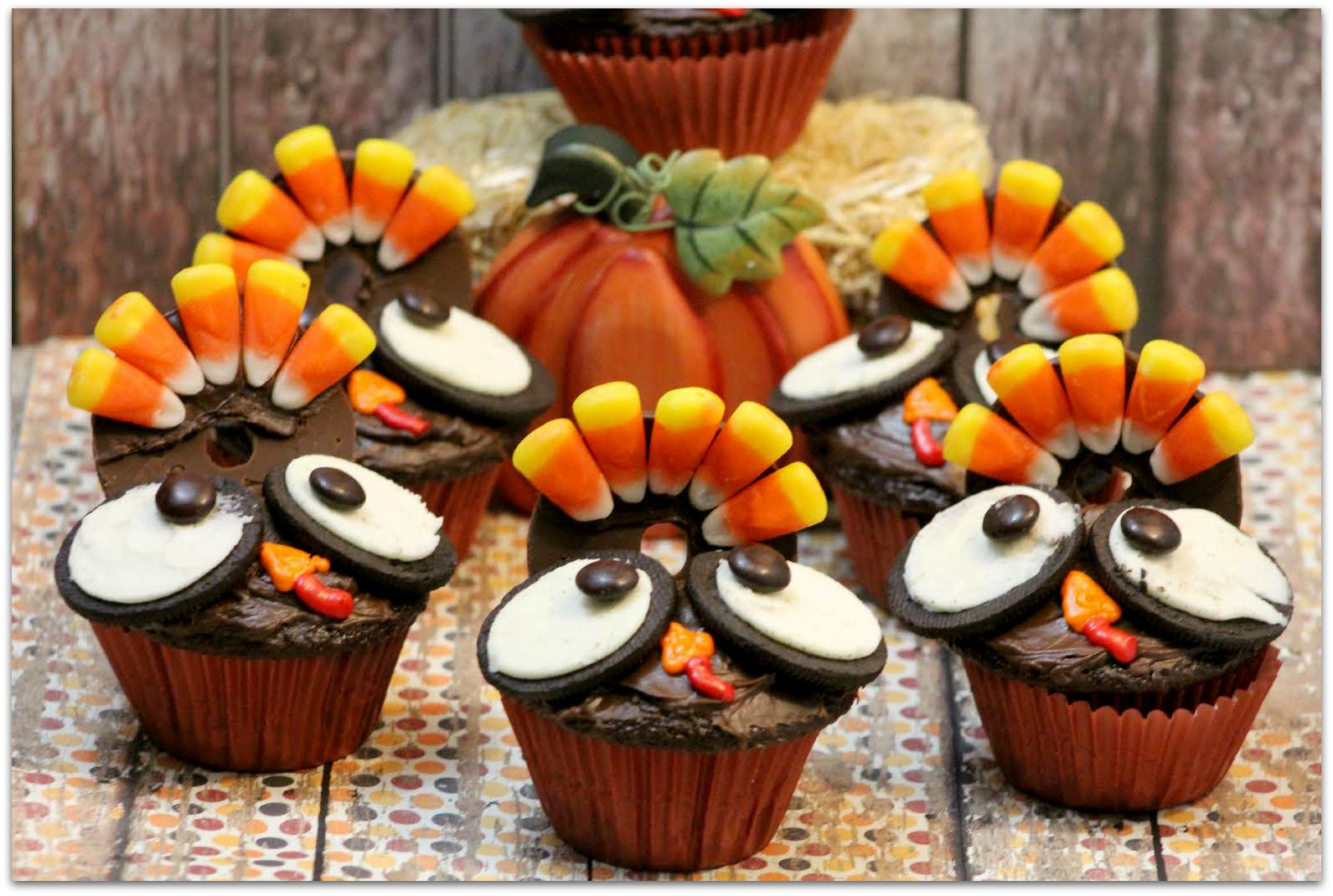 Dessert Idea For Thanksgiving
 Thanksgiving Turkey Cupcakes Food Fun & Faraway Places