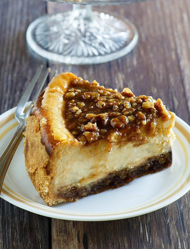 Desserts For Christmas Dinner
 Pecan Pie Cheesecake Thanksgiving and Christmas Dessert
