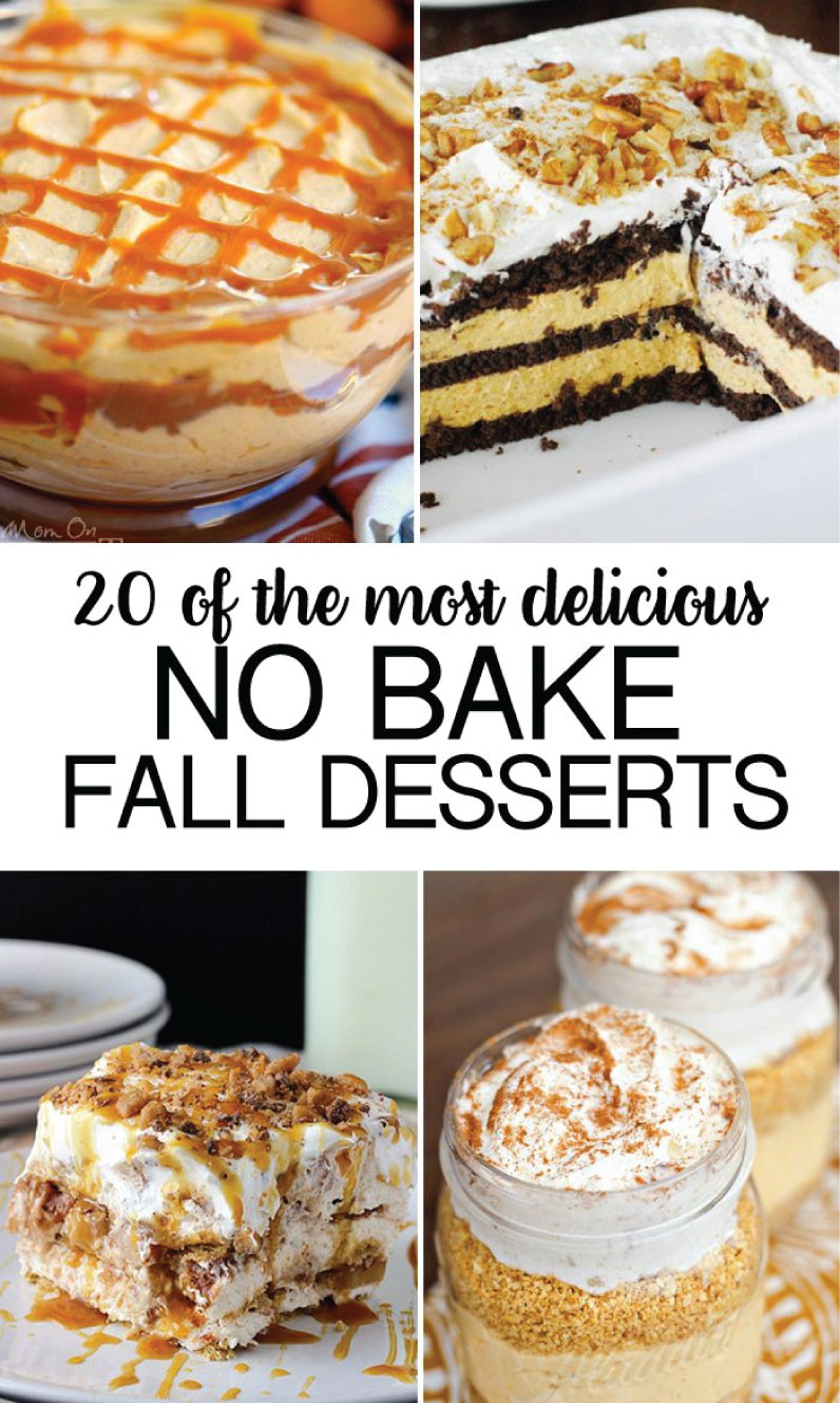 Desserts For Fall
 No Bake Fall Desserts