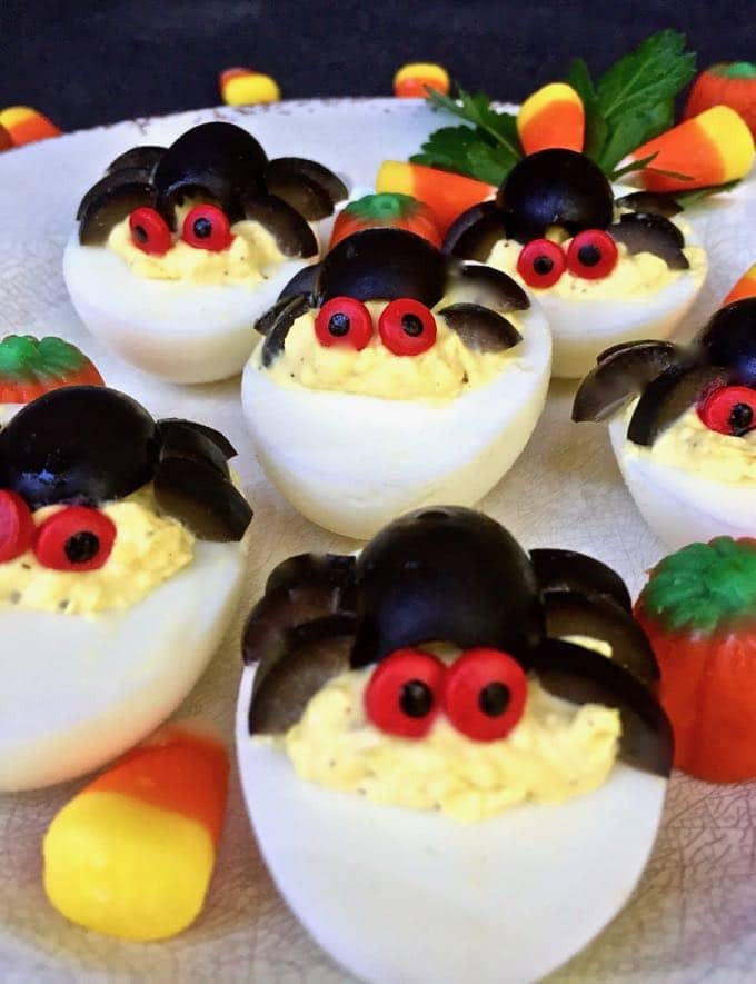 Deviled Eggs Halloween
 Halloween Spooky Spider Deviled Eggs