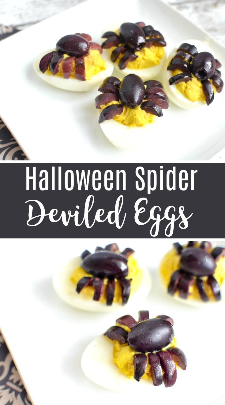 Deviled Eggs Spider Halloween
 Best 25 Halloween deviled eggs ideas on Pinterest