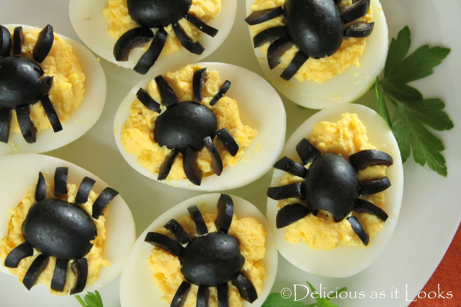 Deviled Eggs Spider Halloween
 Halloween Spooky Spider Deviled Eggs Delicious as it Looks