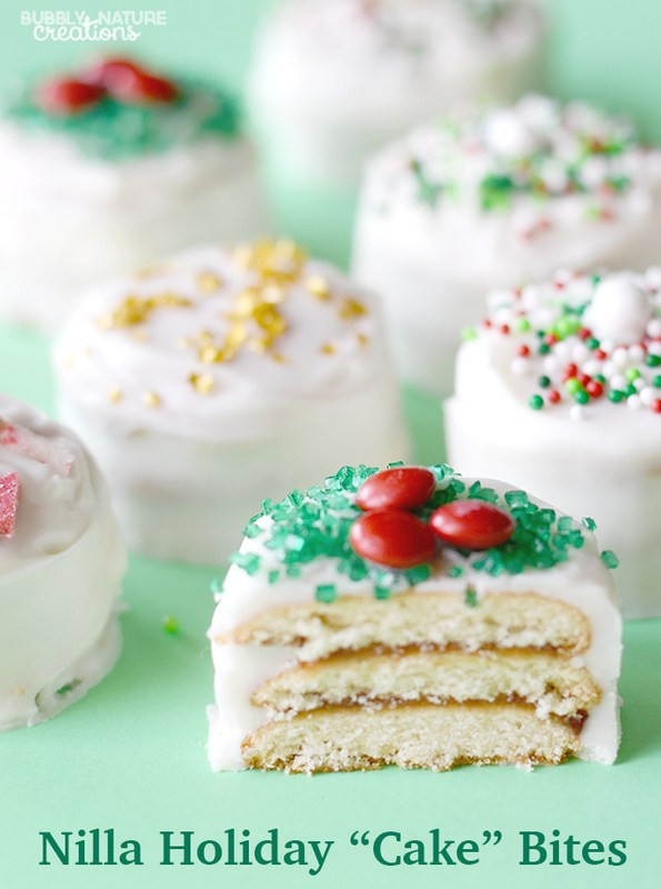 Easy Christmas Cakes
 Nilla Holiday "Cake" Bites Easy Christmas Recipe